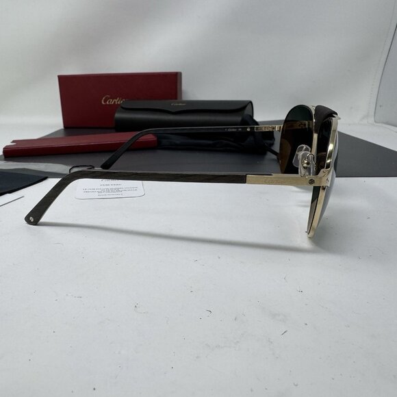 Cartier Sunglasses Aviator Polarized CT0096S-002 - Picture 14 of 16